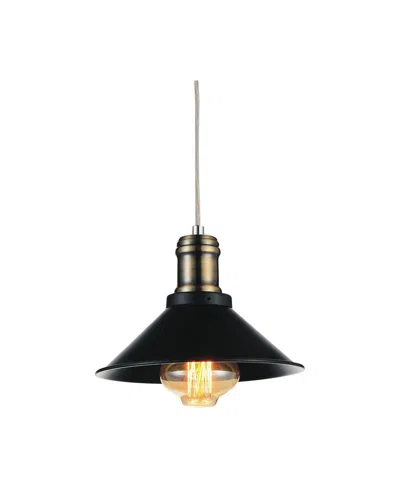 Cwi Lighting Brave 1 Light Mini Pendant In Black