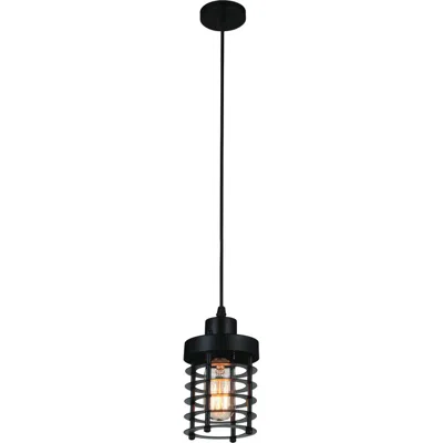 Cwi Lighting Bray 1 Light Down Mini Pendant With Black Finish