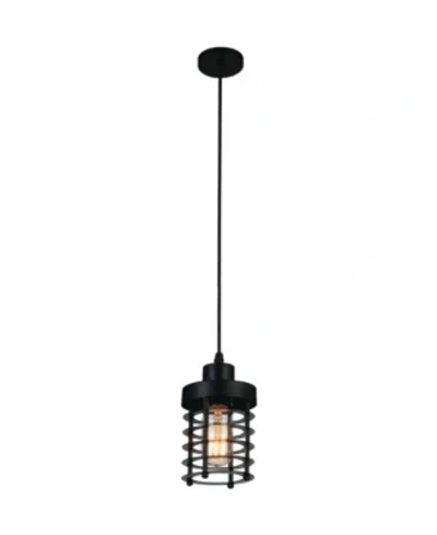 Cwi Lighting Bray 1 Light Mini Pendant In Black