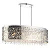 Cwi Lighting Bubbles 11 Light Drum Shade Chandelier With Chrome Finish