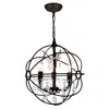 Cwi Lighting Campechia 3 Light Up Mini Chandelier With Brown Finish