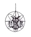 Cwi Lighting Campechia 6 Light Chandelier In Brown