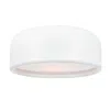 Cwi Lighting Campton 2 Light Drum Shade Flush Mount With White Finish In White