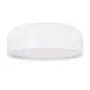 Cwi Lighting Campton 3 Light Drum Shade Flush Mount With White Finish