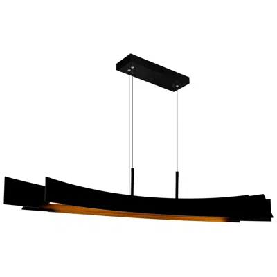 Cwi Lighting Candora Integrated Led 50in Black Chandelier