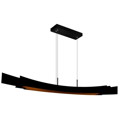 Cwi Lighting Candora Integrated Led 72in Black Chandelier