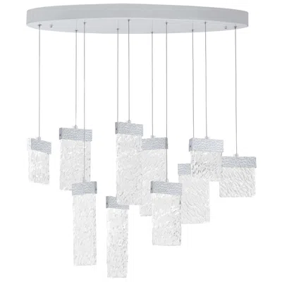 Cwi Lighting Carolina Integrated Led 40in Pewter Chandelier