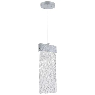 Cwi Lighting Carolina Integrated Led 5in Pewter Pendant
