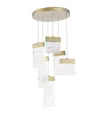 Cwi Lighting Carolina Led Chandelier In Gold