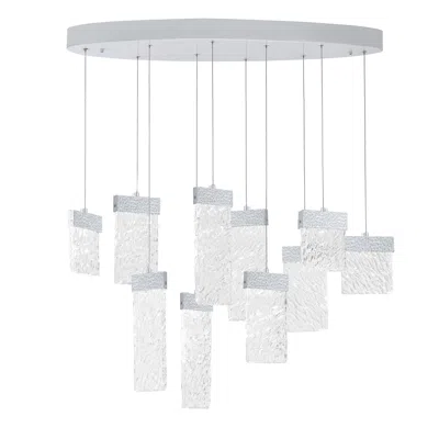 Cwi Lighting Carolina Led Chandelier With Pewter Finish