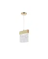 Cwi Lighting Carolina Led Pendant In Gold