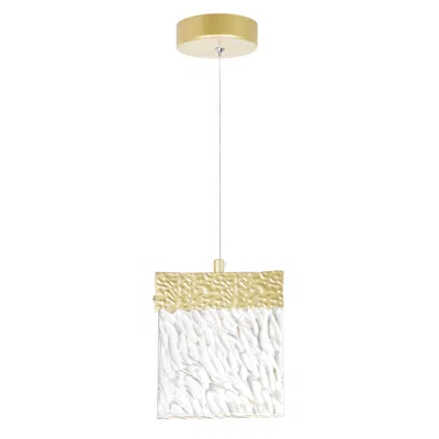 Cwi Lighting Carolina Led Pendant With Gold Leaf Finish Lumens 338