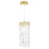 Cwi Lighting Carolina Led Pendant With Gold Leaf Finish Lumens 494