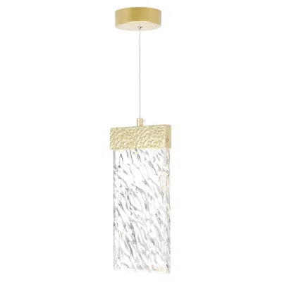 Cwi Lighting Carolina Led Pendant With Gold Leaf Finish Lumens 494