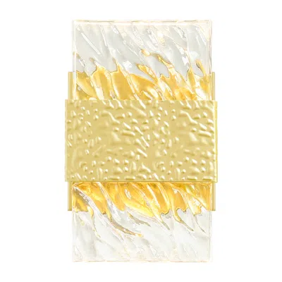 Cwi Lighting Carolina Led Wall Sconce With Gold Leaf Finish Lumens 520