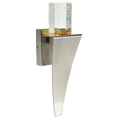 Cwi Lighting Catania Integrated Led 5in Satin Nickel Wall Light