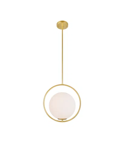 Cwi Lighting Celeste 1 Light Mini Pendant In Medallion Gold