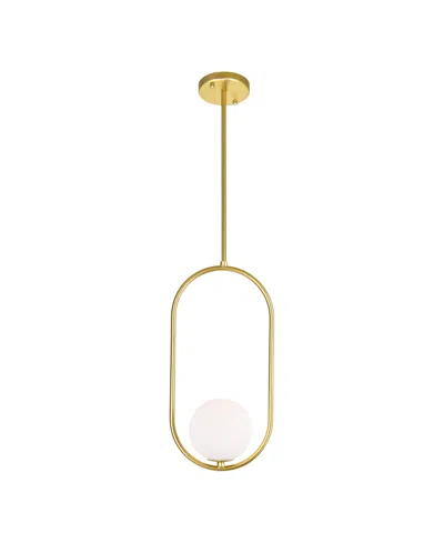 Cwi Lighting Celeste 1 Light Mini Pendant In Medallion Gold