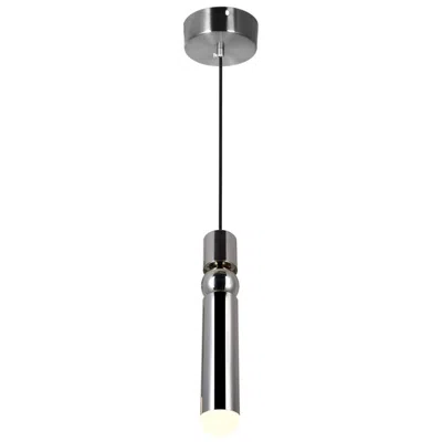 Cwi Lighting Chime Integrated Led Polished Nickel Mini Pendant