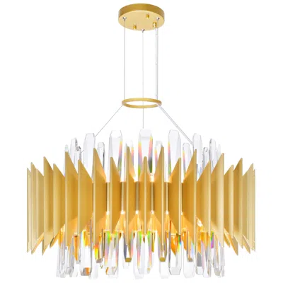 Cwi Lighting Cityscape 12 Light 20in Satin Gold Chandelier