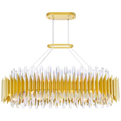 Cwi Lighting Cityscape 20 Light 39in Satin Gold Chandelier