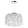 Cwi Lighting Claire 10 Light Drum Shade Chandelier With Chrome Finish