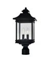 Cwi Lighting Cleveland 2 Light Black Outdoor Lantern Head In Black