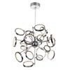 Cwi Lighting Colette Led Chandelier With Chrome Finish Lumens 4940 In Silver