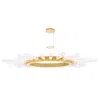 Cwi Lighting Collar 28 Light Chandelier With Satin Gold Finish