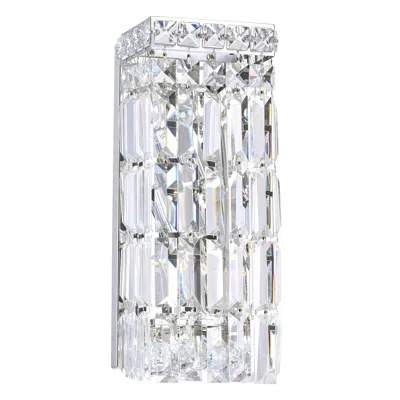 Cwi Lighting Colosseum 2 Light Bathroom Sconce With Chrome Finish