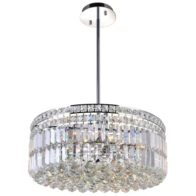 Cwi Lighting Colosseum 20" Wide Chrome And Crystal 8-light Chandelier