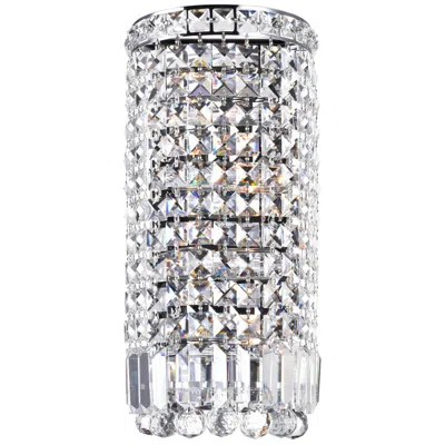 Cwi Lighting Colosseum 4 Light 6in Chrome Bathroom Sconce With Crystals