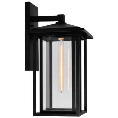 Cwi Lighting Crawford 1 Light 11in Black Outdoor Wall Light