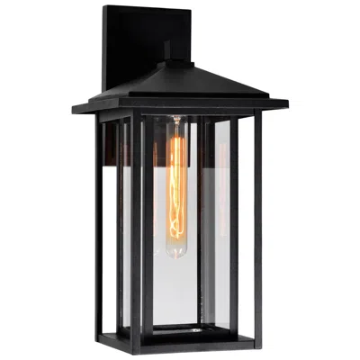 Cwi Lighting Crawford 1 Light 9in Black Outdoor Wall Light