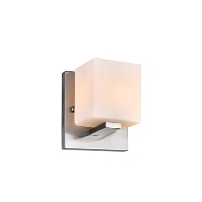 Cwi Lighting Cristini 1 Light Bathroom Sconce With Satin Nickel Finish