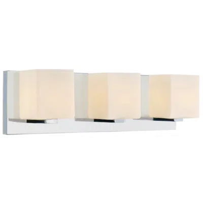 Cwi Lighting Cristini 3 Light Satin Nickel Vanity Light