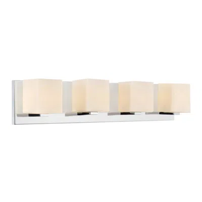 Cwi Lighting Cristini 4 Light Bathroom Sconce With Satin Nickel Finish