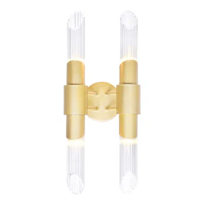 Cwi Lighting Croissant 4 Light Wall Sconce With Satin Gold Finish