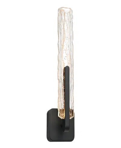 Cwi Lighting Curva 19" Metal Outdoor Sconce In Black
