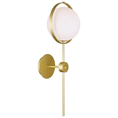 Cwi Lighting Da Vinci 1 Light 10in Brass Wall Light