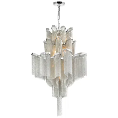 Cwi Lighting Daisy 16 Light 24in Chrome Down Chandelier