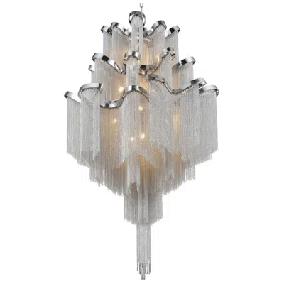 Cwi Lighting Daisy 17 Light 24in Chrome Down Chandelier