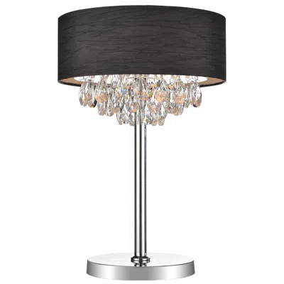 Cwi Lighting Dash 3 Light 14in Table Lamp With Black Shade