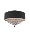 Cwi Lighting Dash 4 Light Flush Mount In Chrome