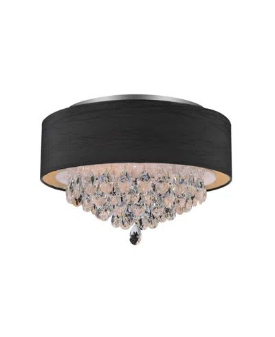 Cwi Lighting Dash 4 Light Flush Mount In Chrome