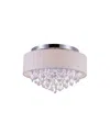 Cwi Lighting Dash 4 Light Flush Mount In White