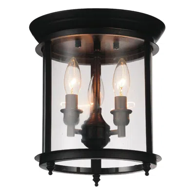 Cwi Lighting Desire 3 Light Cage Flush Mount With Oil Rubbed Bronze Finish