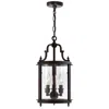 Cwi Lighting Desire 3 Light Drum Shade Mini Pendant With Oil Rubbed Bronze Finish In Black