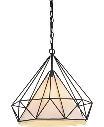 Cwi Lighting Diamond 1 Light Chandelier In Black