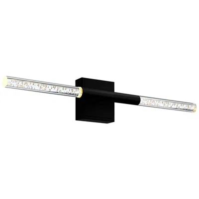 Cwi Lighting Dragonswatch Integrated Led 26in Black Vanity Light